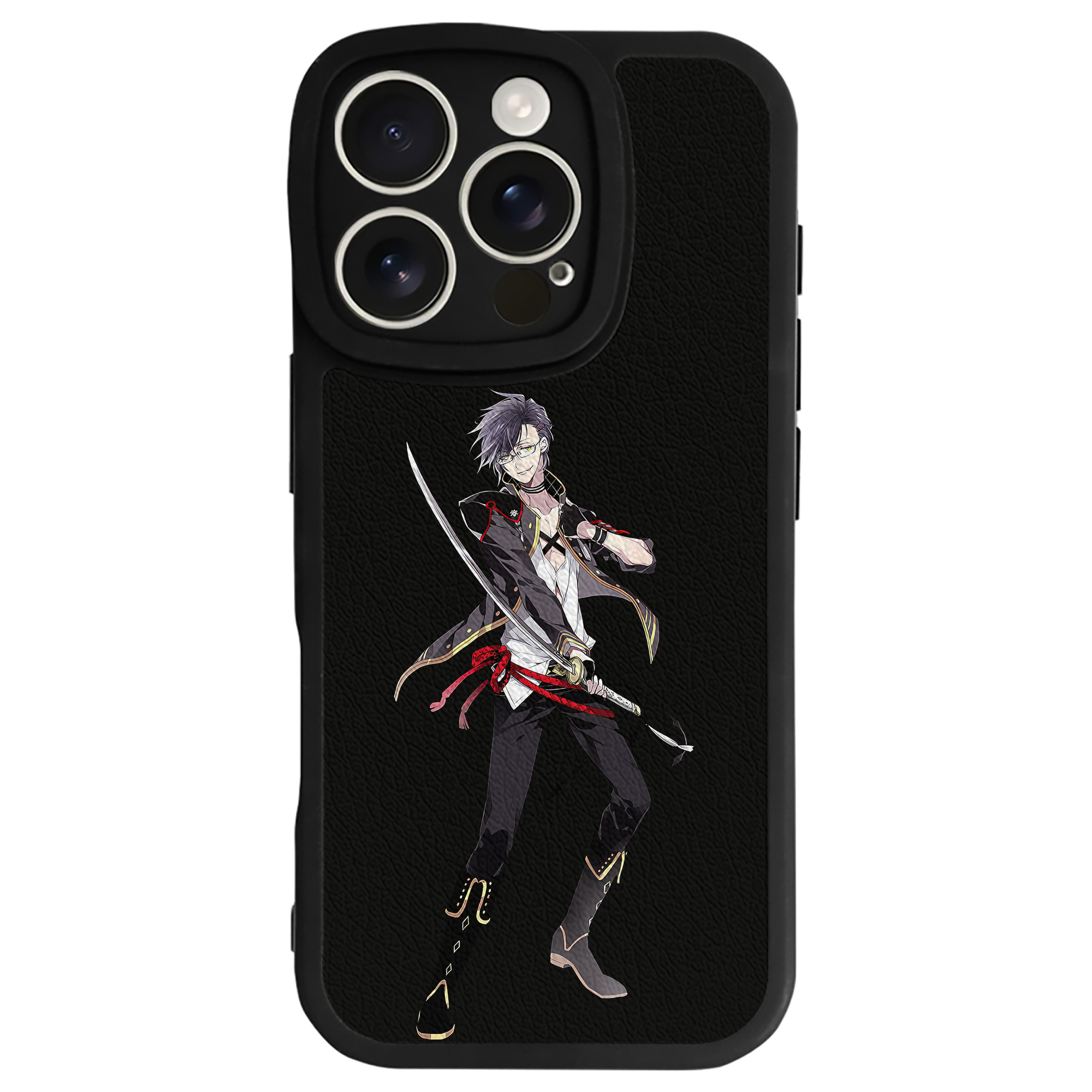 （画像用） 刀剣乱舞 Touken Ranbu 【iPhone 16シリーズ対応】シリコンスマホケース（レザー調） 材質：シリコン